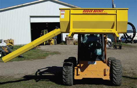 skid steer feed mixing bucket|Auger Bucket Material Handling Bucket .